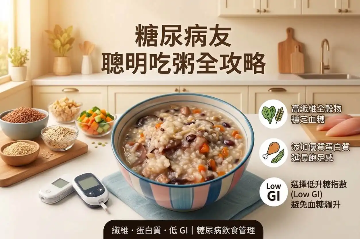 糖尿病患吃粥要注意什麼？掌握3大原則安心吃