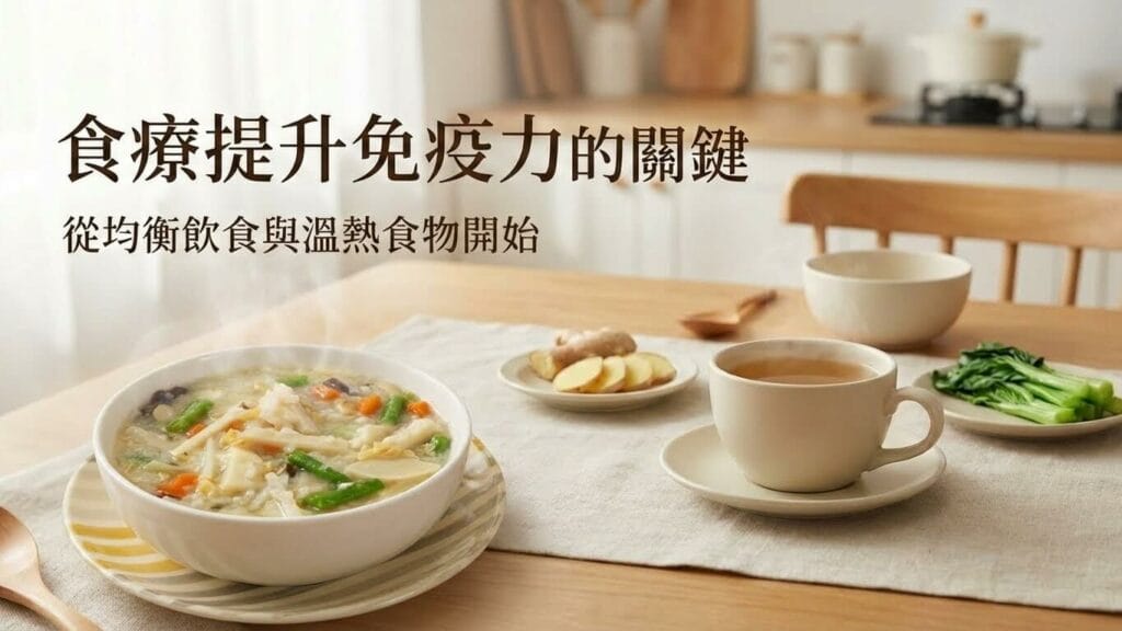 免疫力提升飲食指南，溫暖養生粥與薑茶為例示範均衡溫潤飲食習慣